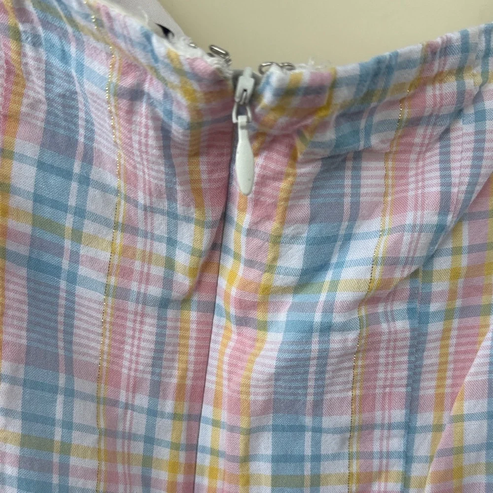 MAJORELLE Pastel Plaid Blouse - Picture 6 of 8